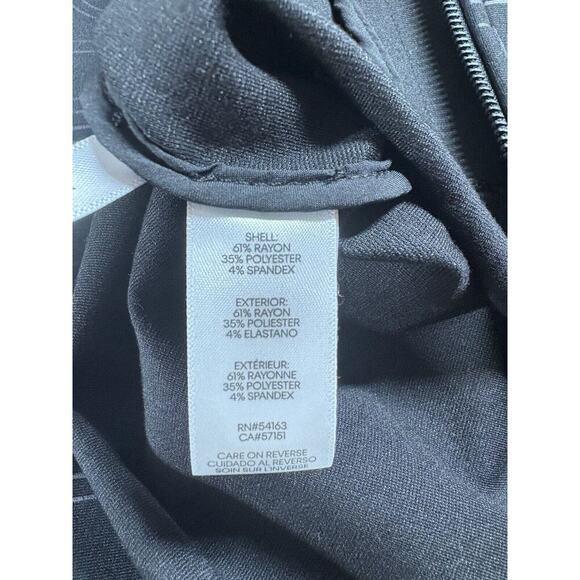 Calvin Klein Jacket Womens Size 2X Black Abstract All Over Logo Athleisure New - Picture 10 of 13
